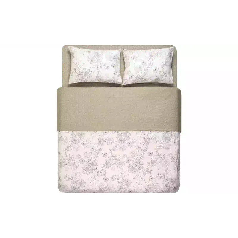 مجموعة أغطية السرير Ardesto Gloria Flowers, Beige (ART2022BW)