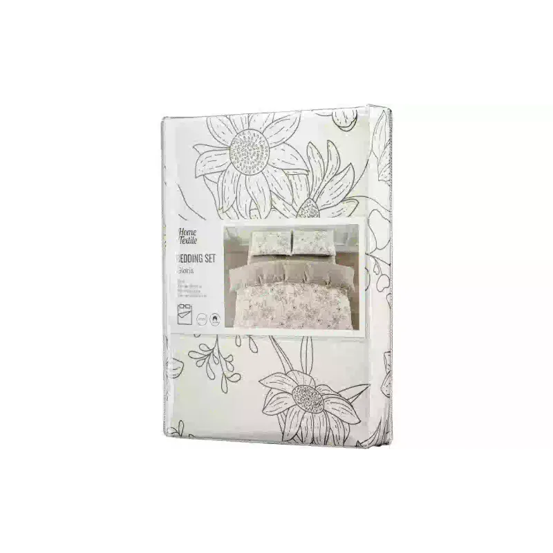 مجموعة أغطية السرير Ardesto Gloria Flowers, Beige (ART2022BW)