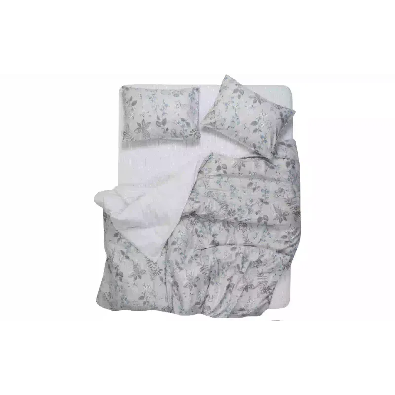 Conjunto de roupa de cama Ardesto Gloria , Light Grey (ART2022WF)