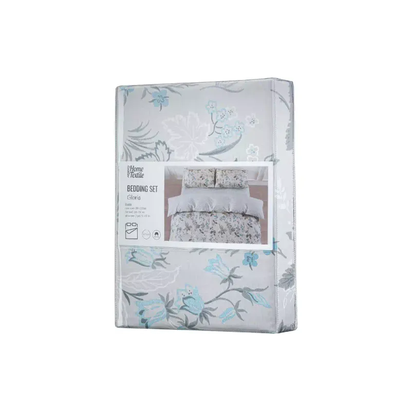 Conjunto de roupa de cama Ardesto Gloria , Light Grey (ART2022WF)