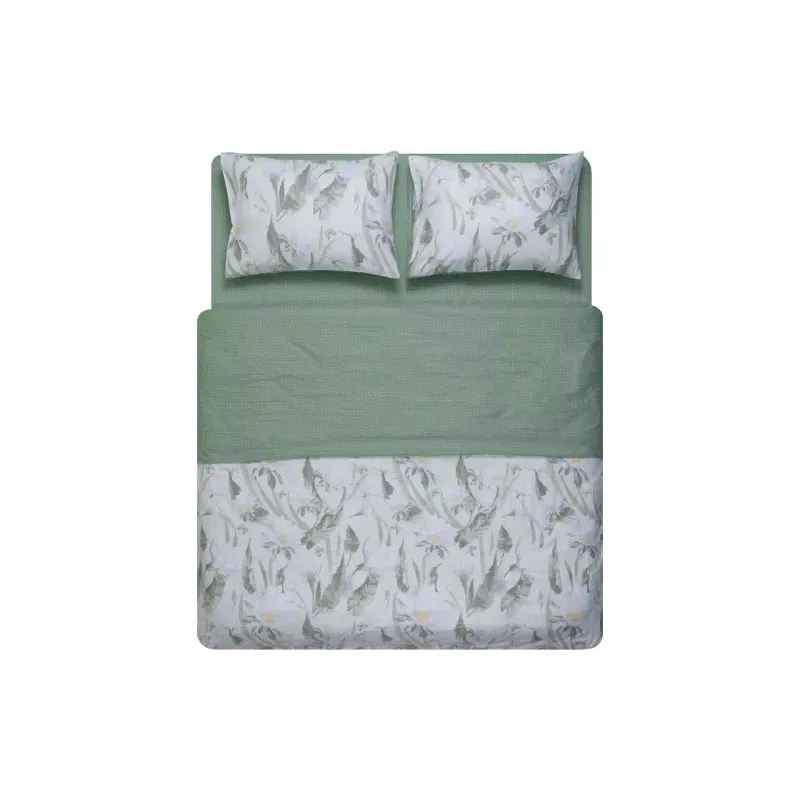 Juego de ropa de cama Ardesto Gloria Flowers, Green (ART2022GF)