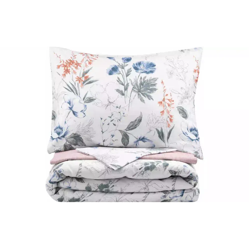 Conjunto de roupa de cama Ardesto Gloria Flowers, Mocco (ART2022FL)