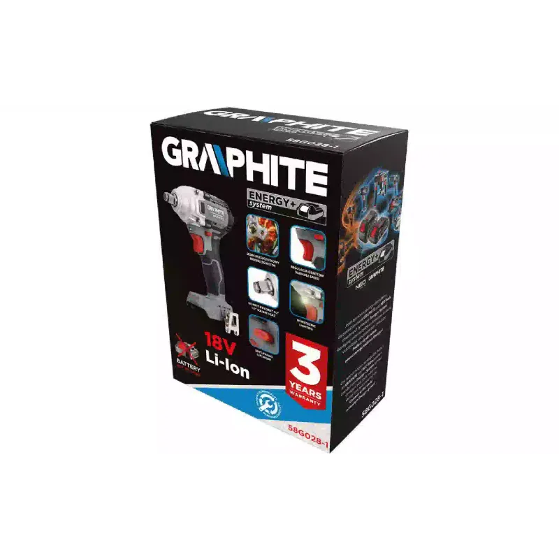 Гайковерт ударний Graphite (58G028-1)