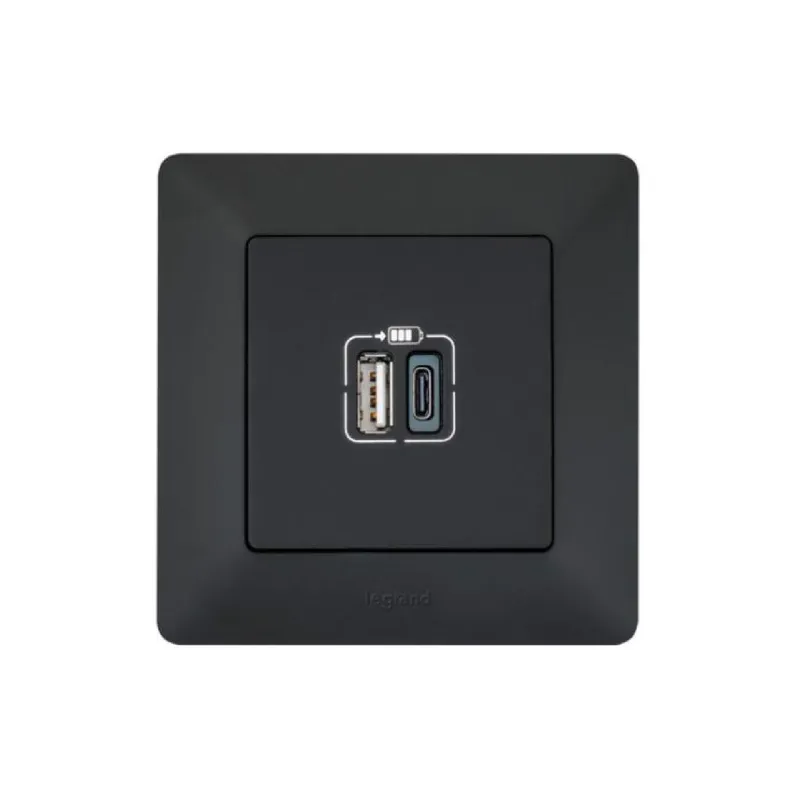 Зарядно устройство Legrand, Black (756306)