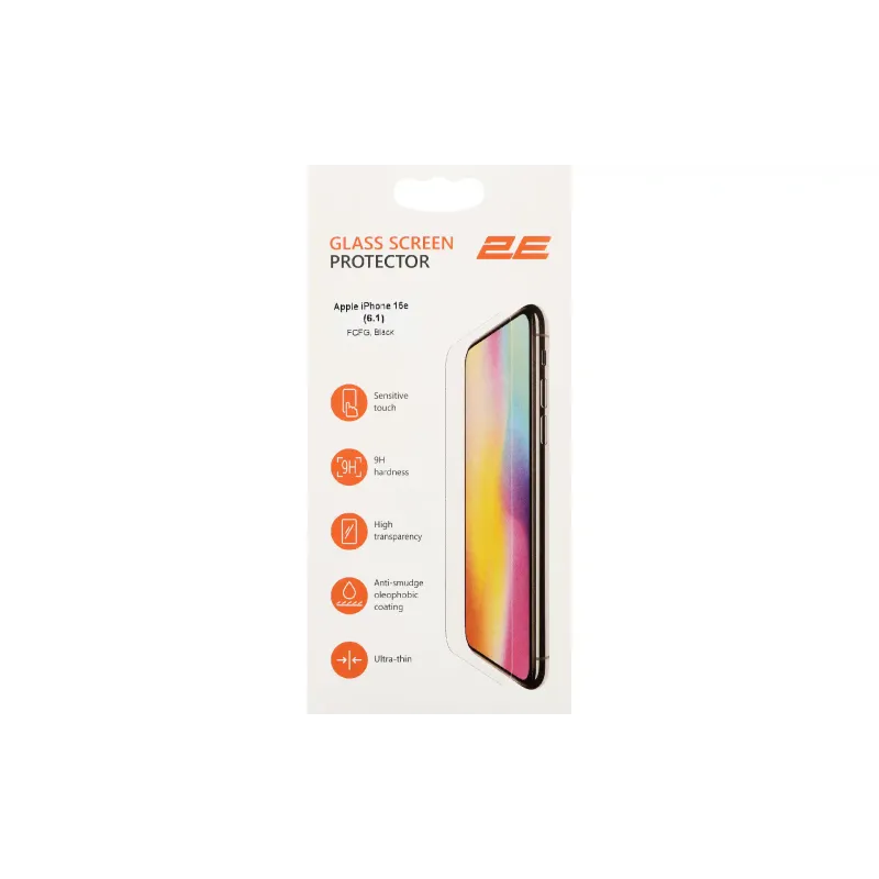 Захисне скло 2E (2E-IP-16E.-6.1-SMFCFG-BB)