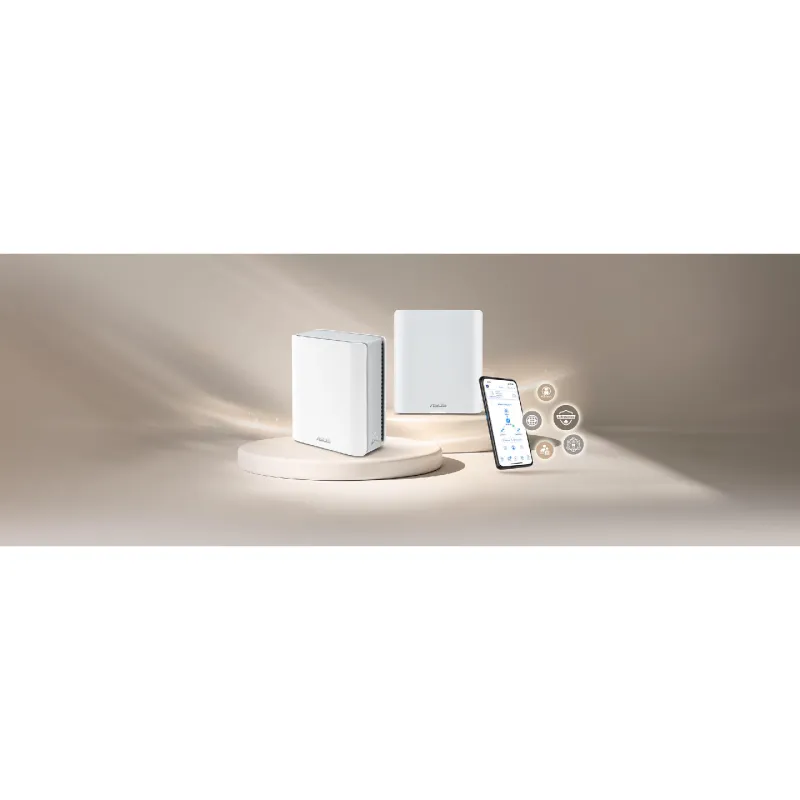 نظام واي فاي Asus ZenWiFi BT8, White (90IG0930-M03B20)