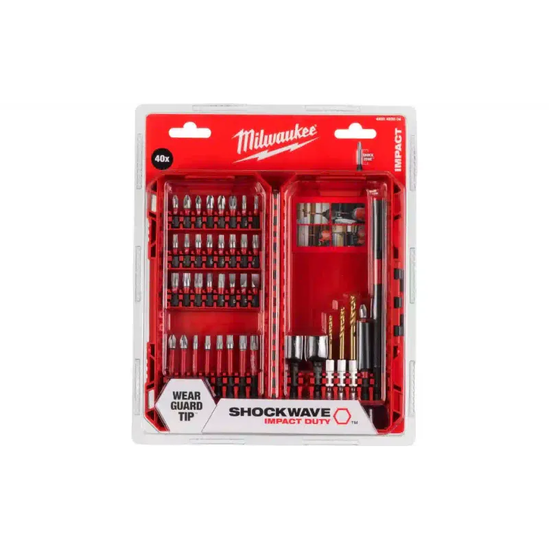 Conjunto de brocas e brocas Milwaukee (4932492004)