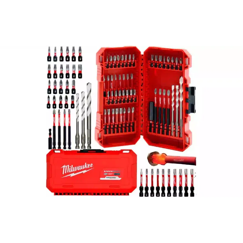 Conjunto de brocas e brocas Milwaukee (4932492005)