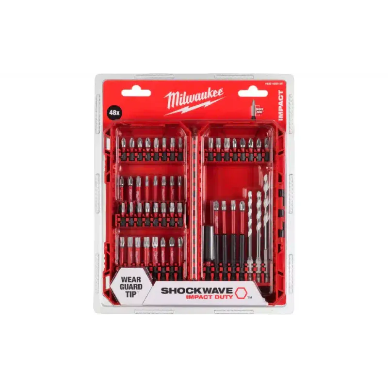 Conjunto de brocas e brocas Milwaukee (4932492005)