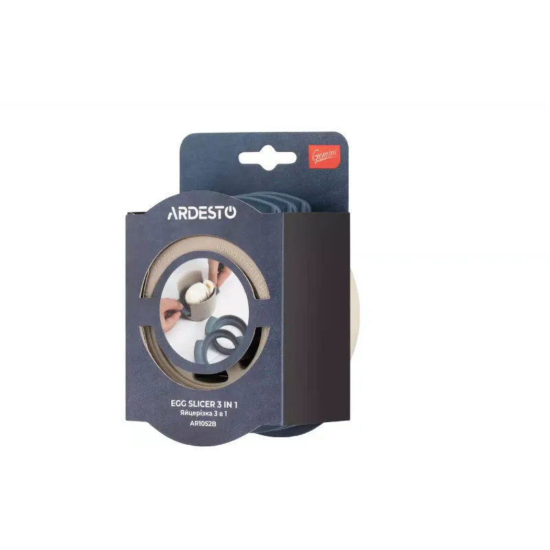 Egg slicer Ardesto Gemini, Grey/Blue (AR1052B)