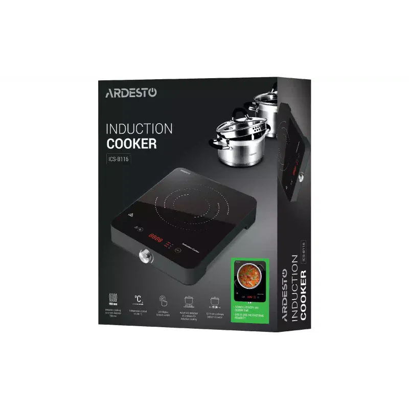 Induktions-Elektroherd Ardesto, Black (ICS-B116)