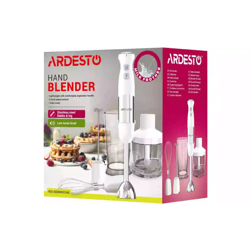 Palični mešalnik Ardesto, Silver (HBG-800WWHCHML)