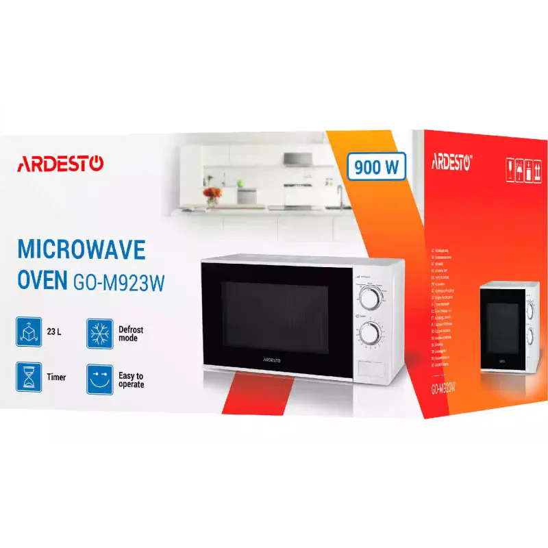 فرن الميكروويف Ardesto, White (GO-M923W)
