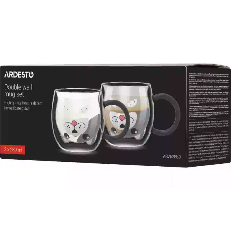 Xícara Ardesto Animals, Transparent (AR2628BD)