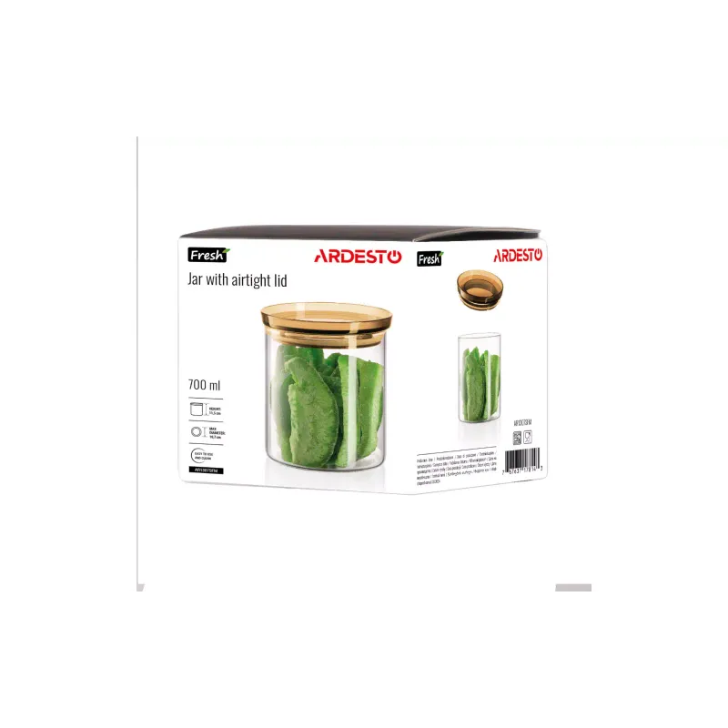 Βάζο αποθήκευσης Ardesto Fresh, Transparent (AR1307SFM)