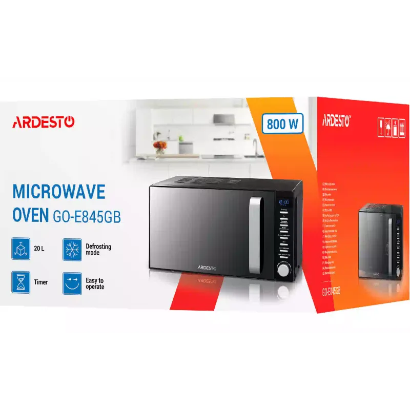 Mikrohullámú sütő Ardesto, Black (GO-E845GB)
