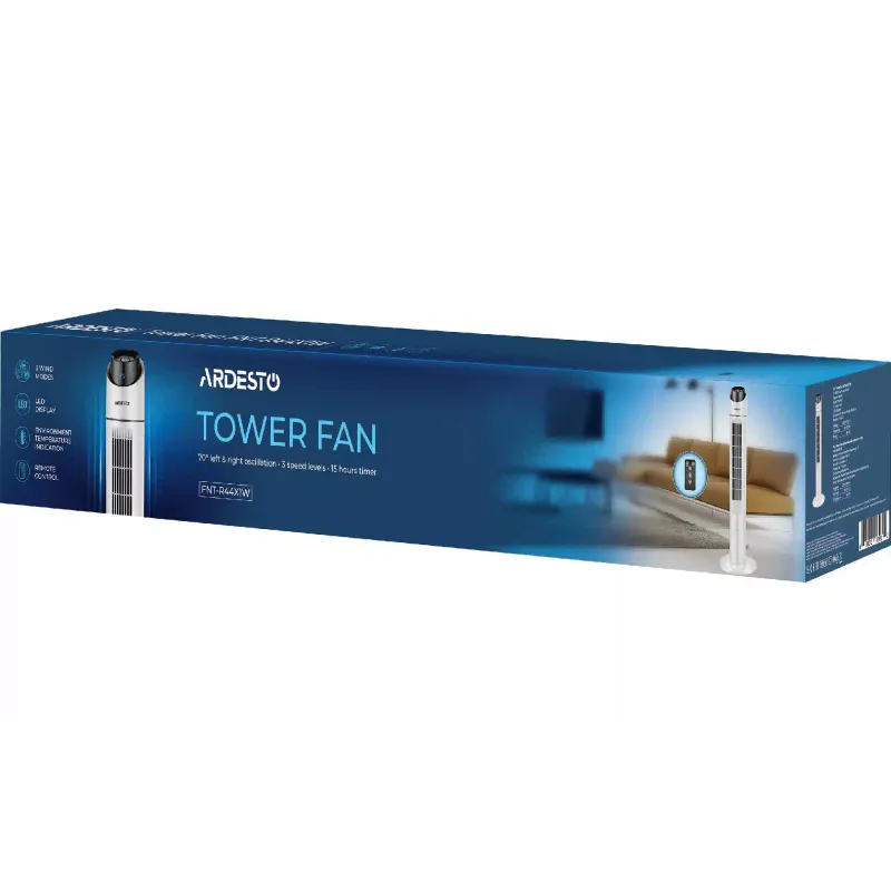 مروحة عمودية Ardesto, White (FNT-R44X1W)