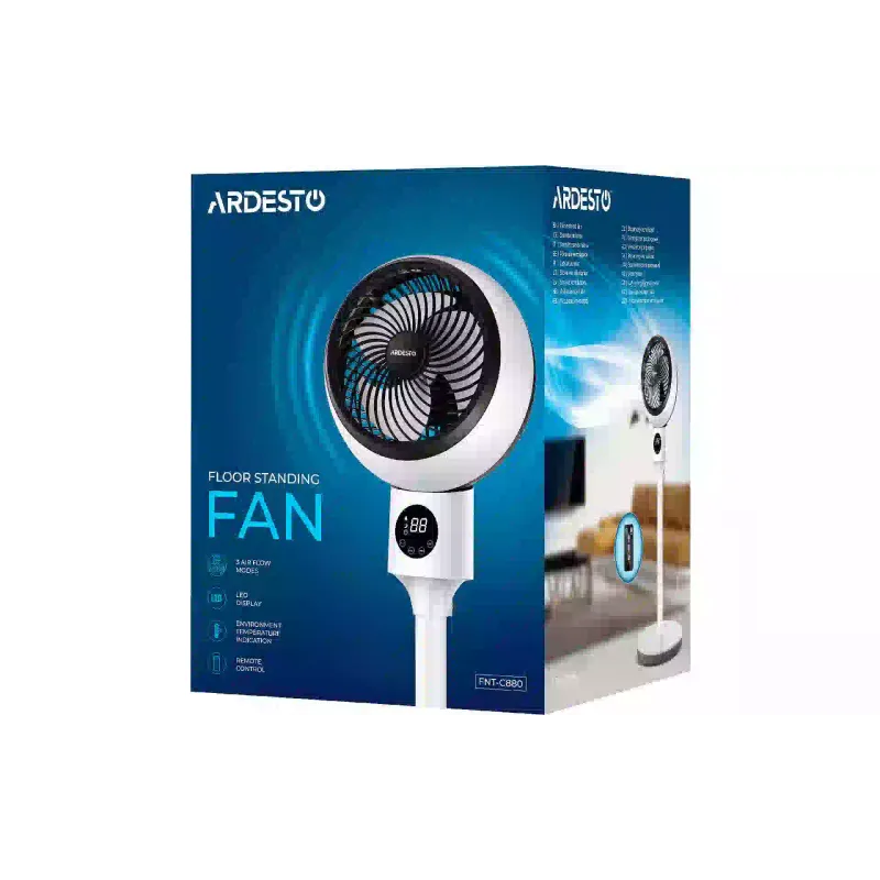 Ventilador de chão Ardesto, White (FNT-C880)