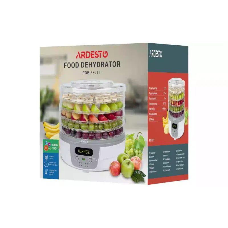 Dryer for vegetables and fruits Ardesto (FDB-5321T), White