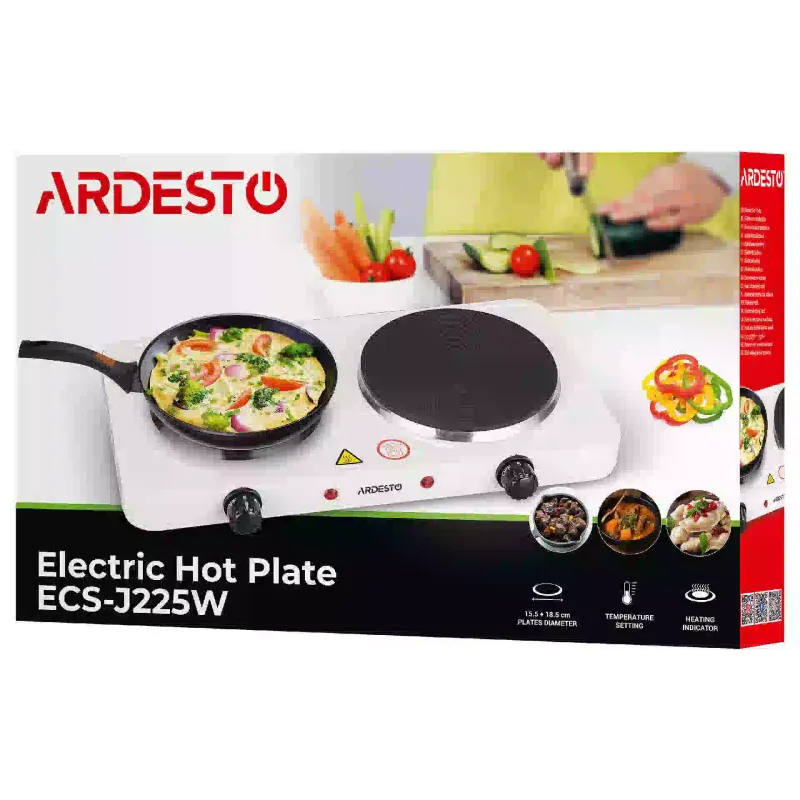 Electric stove Ardesto (ECS-J225W), White