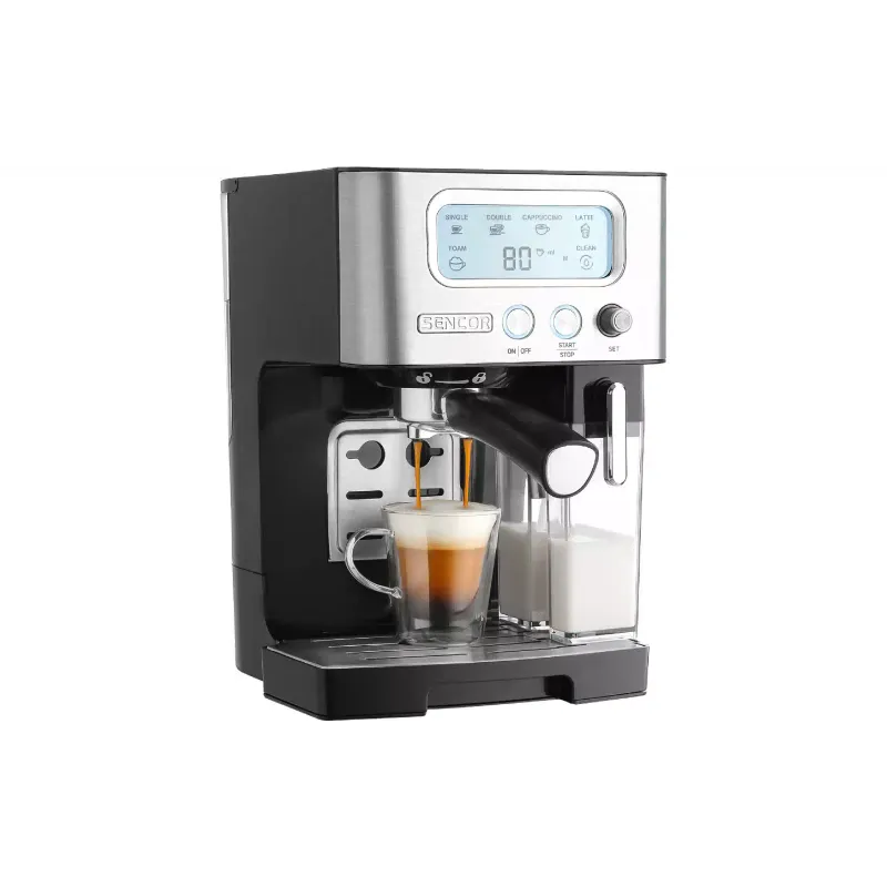Кафеварка с рог Sencor, Black/Stainless steel (SES4090SS)