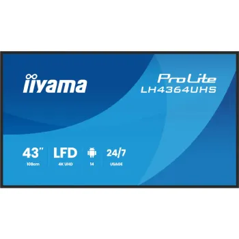 Дисплей Iiyama 42.5" 4K UHD /Android 14 (LH4364UHS-B1AG)