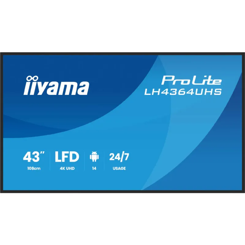 Дисплей Iiyama 42.5" 4K UHD /Android 14 (LH4364UHS-B1AG)