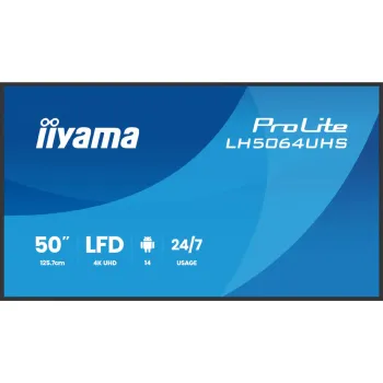 Дисплей Iiyama 49.5" 4K UHD/IPS /Android 14 (LH5064UHS-B1AG)
