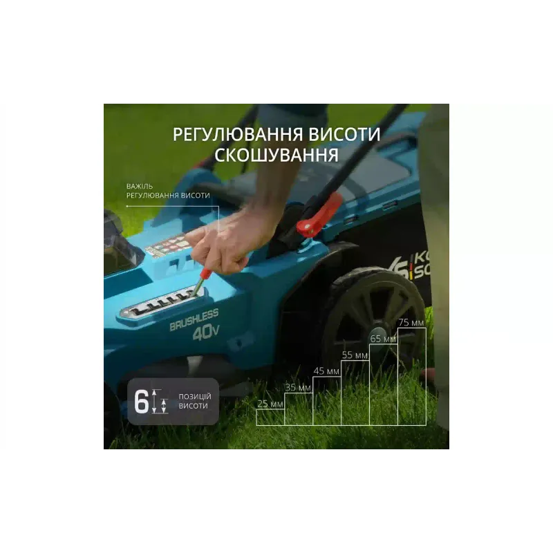 Газонокосилка Konner&Sohnen (KS43LM-40VSET)