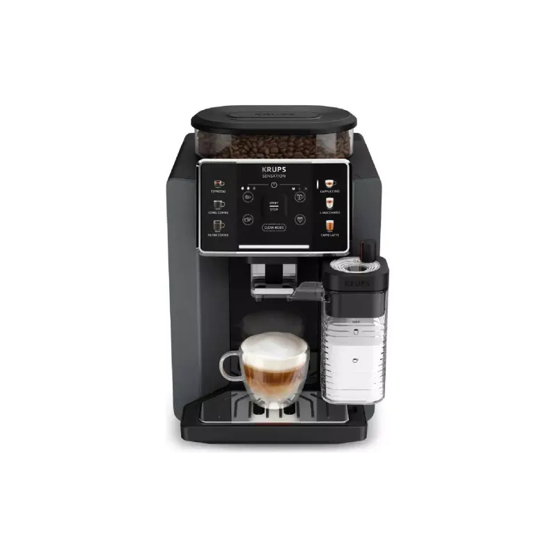 Coffee maker Krups Sensation Milk M90 (EA912B10), 1700 ml, Black