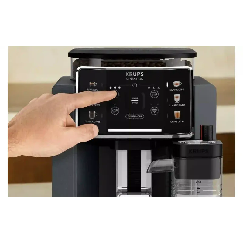 Coffee maker Krups Sensation Milk M90 (EA912B10), 1700 ml, Black