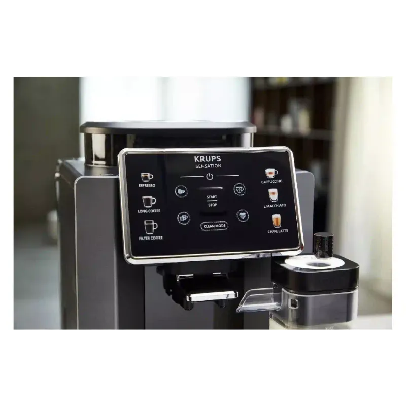 Coffee maker Krups Sensation Milk M90 (EA912B10), 1700 ml, Black