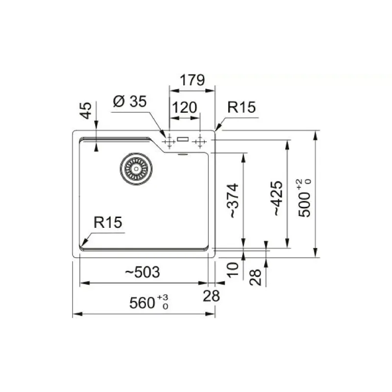 Küchenspüle Franke, Black (114.0701.787)