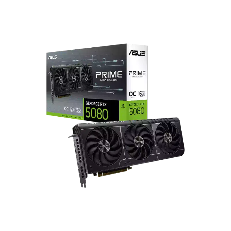 بطاقة الفيديو Asus GeForce RTX5080 (PRIME RTX5080 016G)