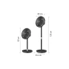 Подов вентилатор Philips, Black (CX3550/01)