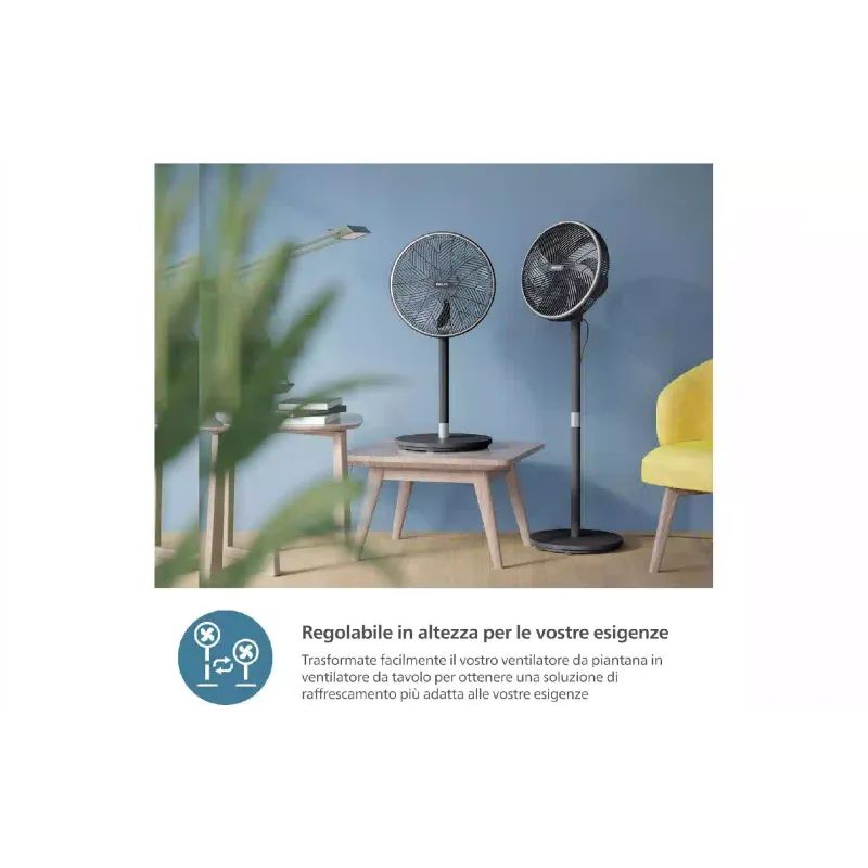 Подов вентилатор Philips, Black (CX3550/01)