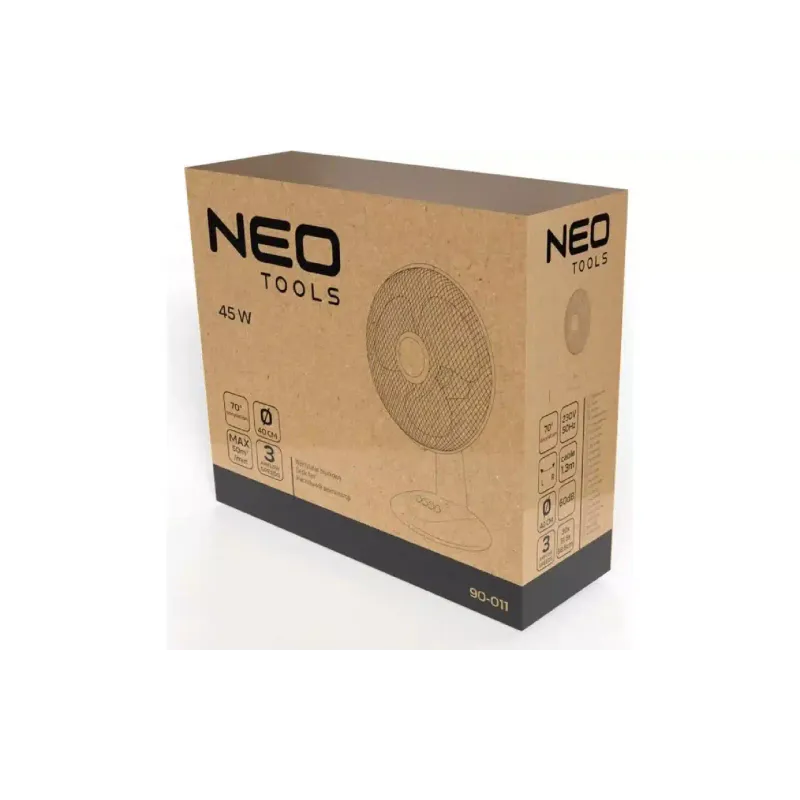 Ventilador de mesa Neo Tools, White (90-011)