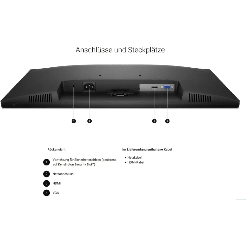 Монітор Dell 23.8"  SE2425HM (210-BQZT)