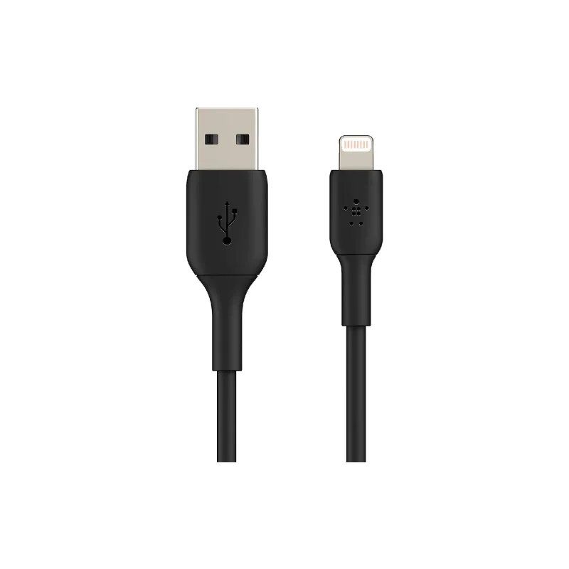 Καλώδιο φόρτισης και συγχρονισμού Belkin USB-A - Lightning, Black (CAA001BT1MBK)