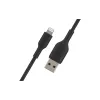 Καλώδιο φόρτισης και συγχρονισμού Belkin USB-A - Lightning, Black (CAA001BT1MBK)