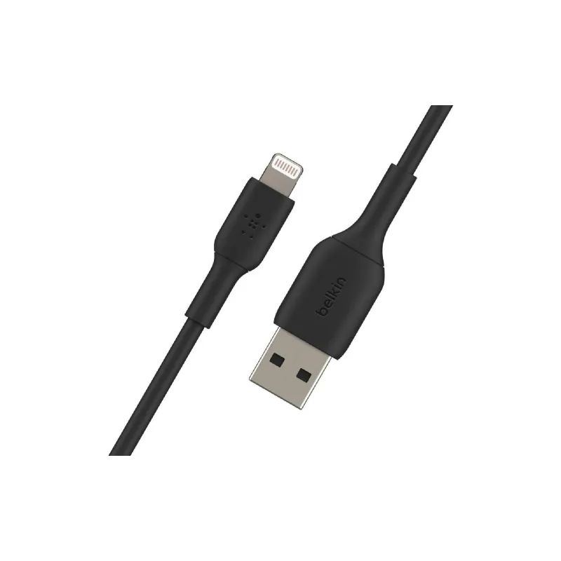 Καλώδιο φόρτισης και συγχρονισμού Belkin USB-A - Lightning, Black (CAA001BT1MBK)