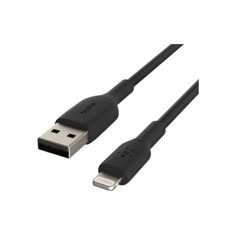 Καλώδιο φόρτισης και συγχρονισμού Belkin USB-A - Lightning, Black (CAA001BT1MBK)
