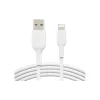 Кабел за зареждане и синхронизация Belkin USB-A - Lightning, White (CAA001BT1MWH)