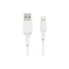 Кабел за зареждане и синхронизация Belkin USB-A - Lightning, White (CAA001BT1MWH)