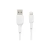 Кабел за зареждане и синхронизация Belkin USB-A - Lightning, White (CAA001BT1MWH)