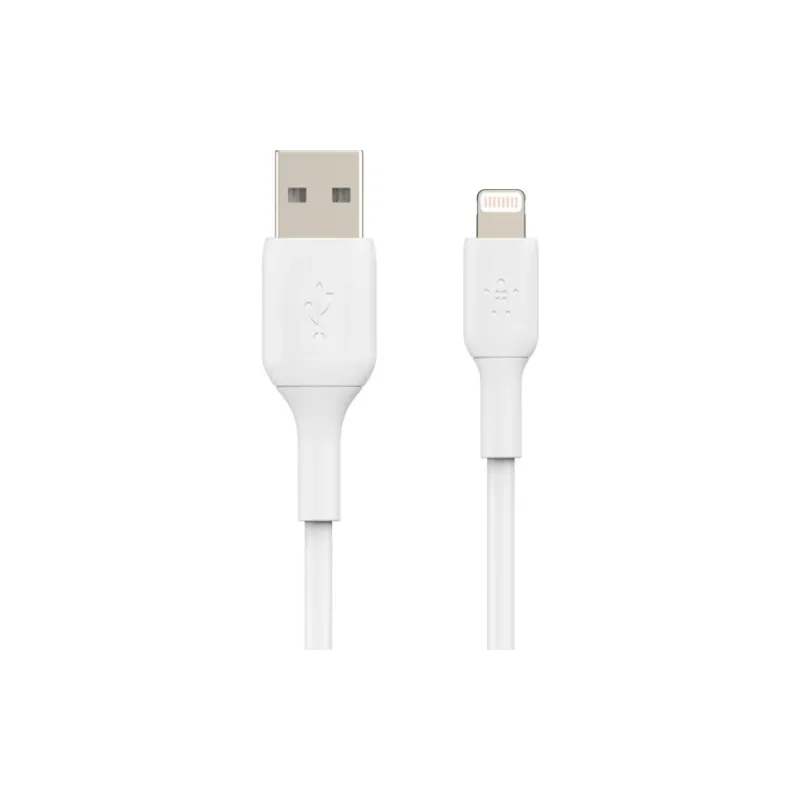Кабел за зареждане и синхронизация Belkin USB-A - Lightning, White (CAA001BT1MWH)