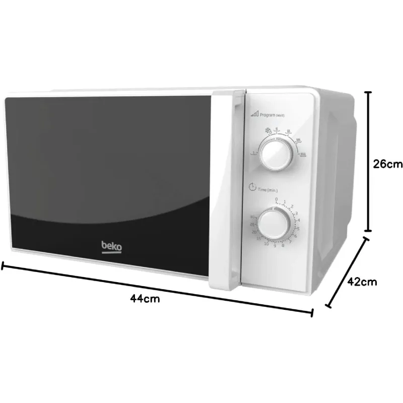 Мікрохвильова піч Beko (MOC20100WFB), 20 л, 700 Вт, White