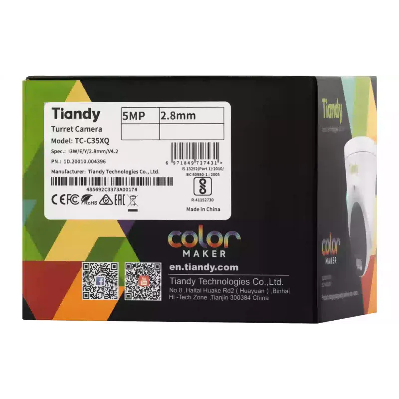 Câmera de vídeo IP Tiandy (TC-C35XQ)