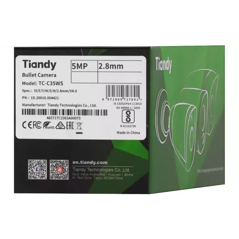 كاميرا فيديو IP Tiandy (TC-C35WS)