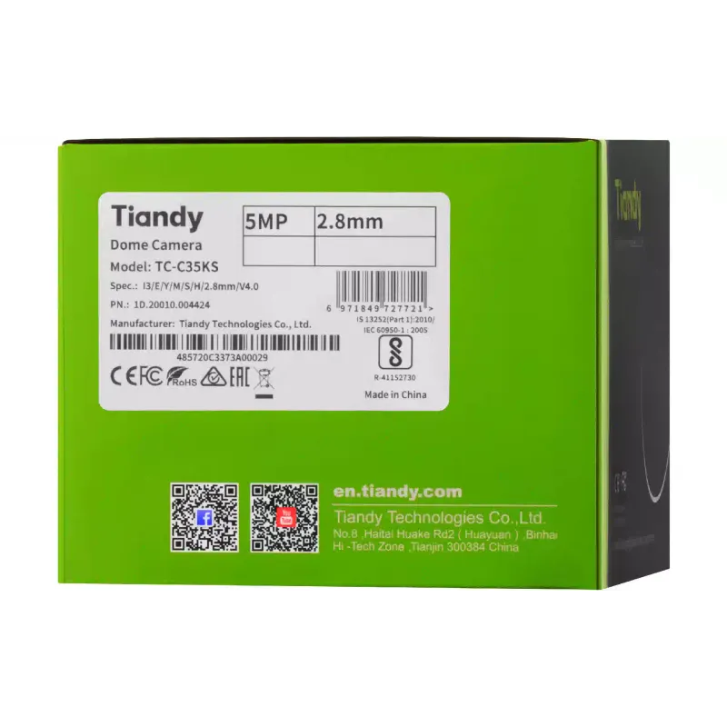 IP видеокамера Tiandy (TC-C35KS)